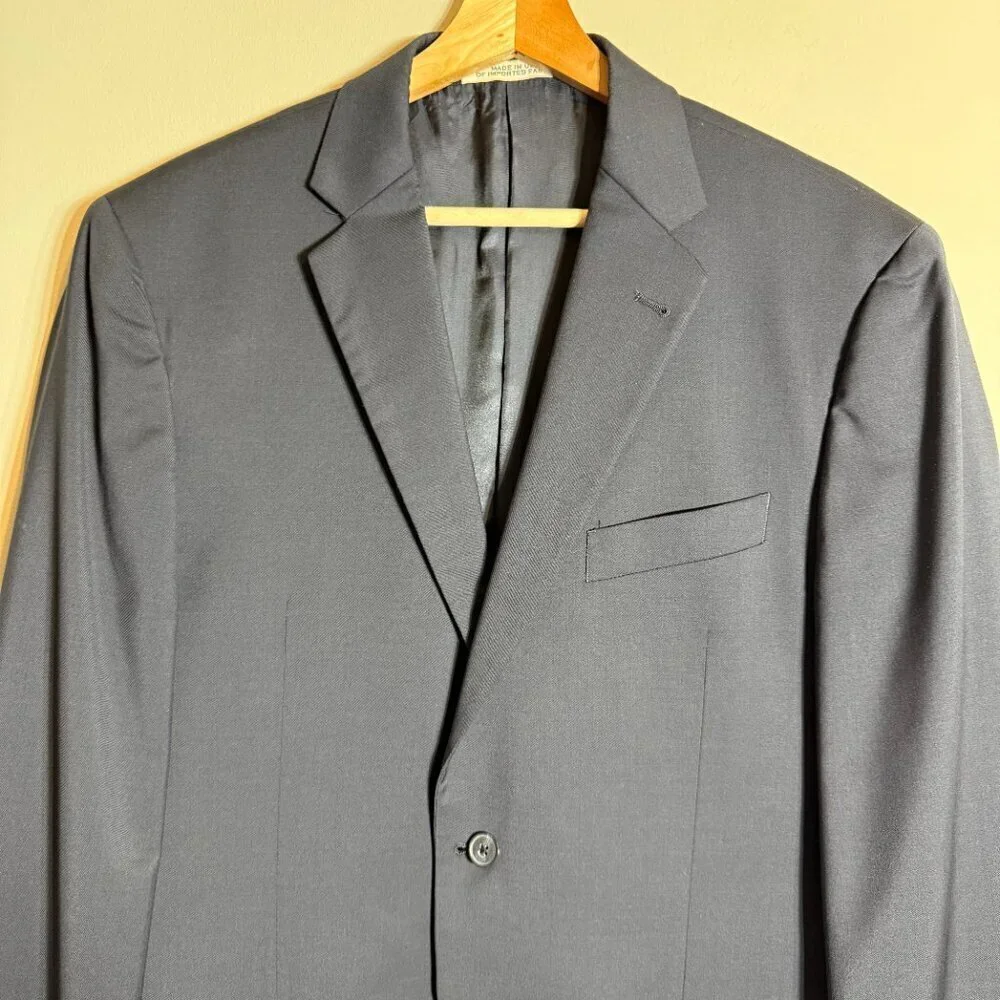 Joseph Abboud Wool Sport Coat Dinner Jacket Blazer Men's 40L Navy Blue